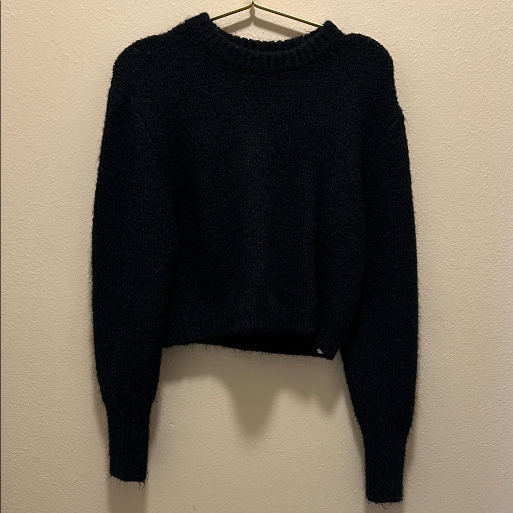 Zara Black Crew Neck Sweater